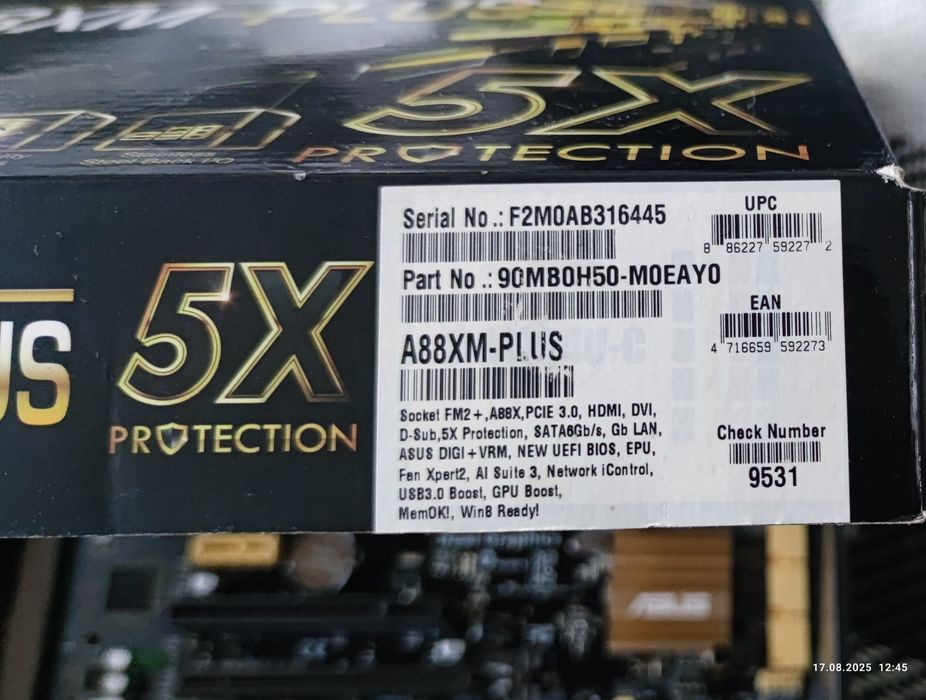 Материнская плата ASUS a88xm-plus+проц.+ОЗУ+видеокарта