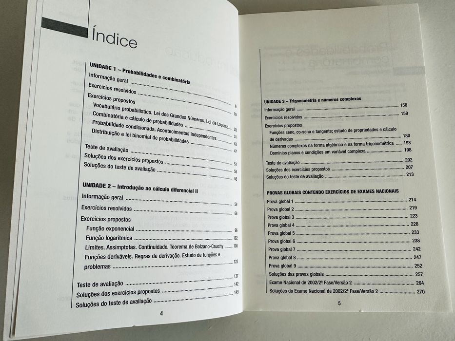 Exercícios de Matemática 12° ano, Edições ASA