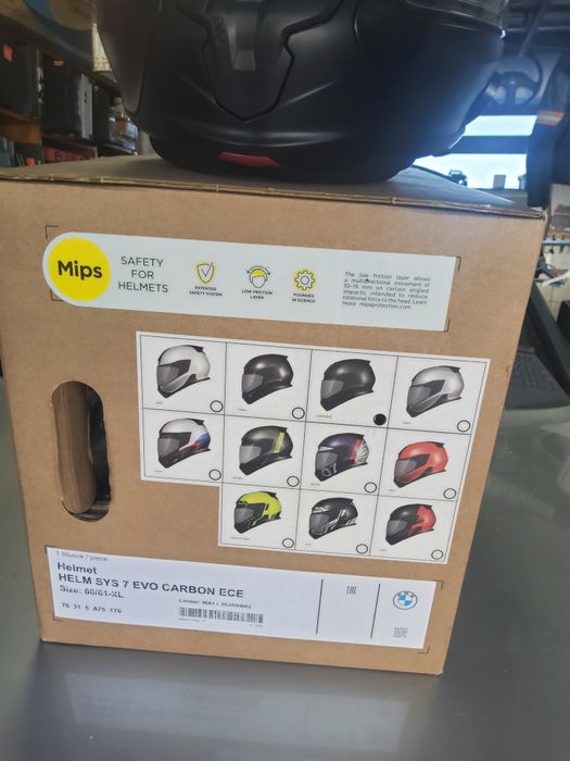Capacete BMW SYS 7 EVO CARBON  preto matt XL 60/61