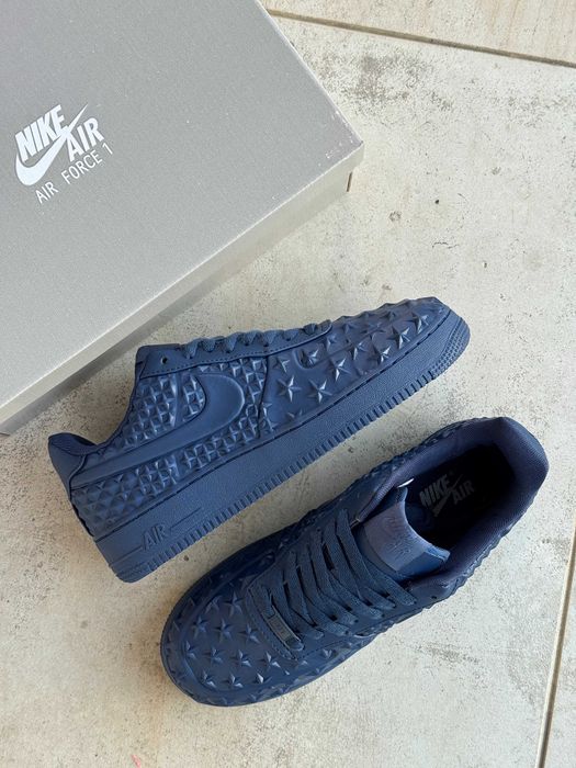 Кросівки Nike Air Force 1 Low Independence Day Blue | кеди Найк Аір Форс 1 Лов Індепенденс Дей синього кольору шкіряні
