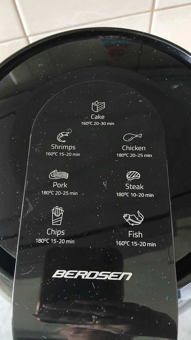 frytkownica beztłuszczowa air fryer BERDSEN 3,6l
