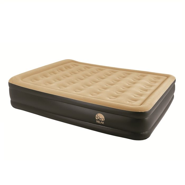 Materac dmuchany queen raised - 203 x 157 x 47 cm z pompką
