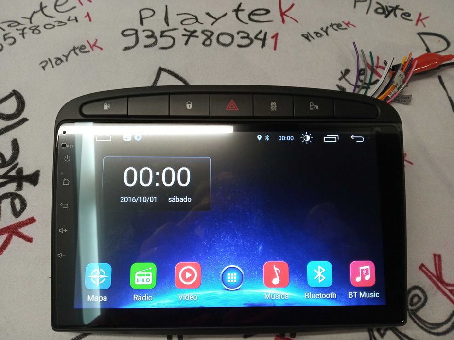 Rádio PEUGEOT 308 408 - Android 13  – 2 DIN GPS WIFI - Novo Garantia