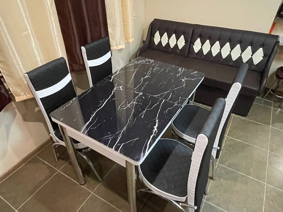 Стол, стіл обеденный кухонный раскладной 4/6 стульев. Bermuda