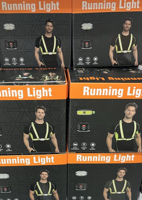 Colete de Corrida com Luz LED (Running Light) – Novo em Caixa