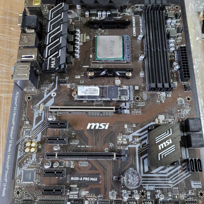 msi b450m pro m2 max - купити комп'ютери та комплектуючі - Ціна на