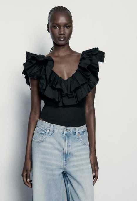 Боді Zara з рюшами