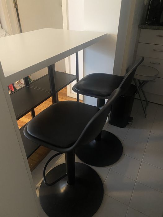 Bancos altos preto