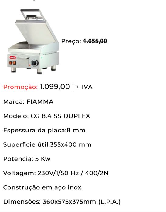 Chapa e prensa numa só Maguns Fiamma muito nova