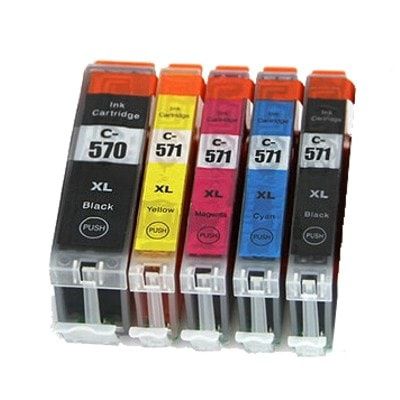 Pack Tinteiros Comp 5x Canon 570/571XL e 4 x Canon PGI1500XL/PGI2500XL