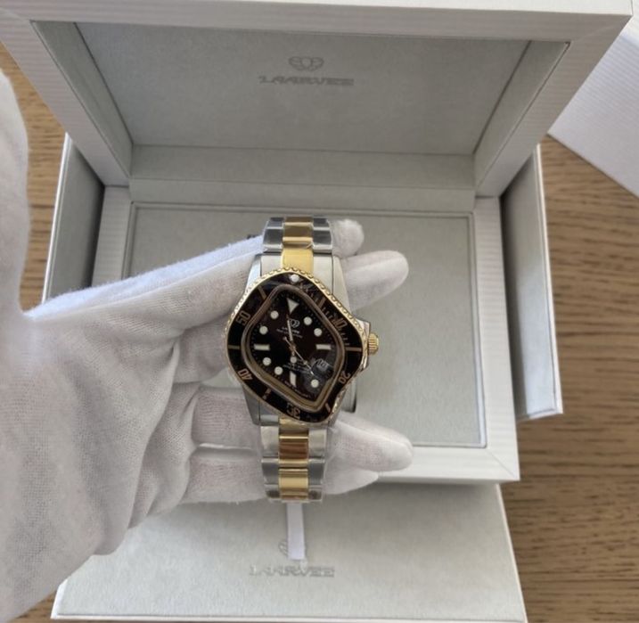 Relogio Laarvee Silver & Golden Precision Steel