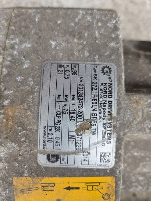 Silnik motoreduktor reduktor napęd hamulec