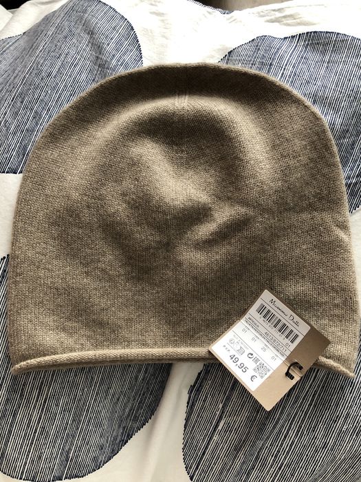 Шапка біні massimo dutti кашемір 100%