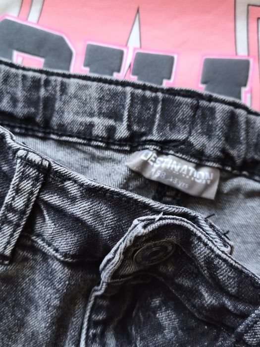 Jeans czarne 164 boyfriend nowe