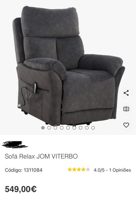 Sofá Relax Sem Uso