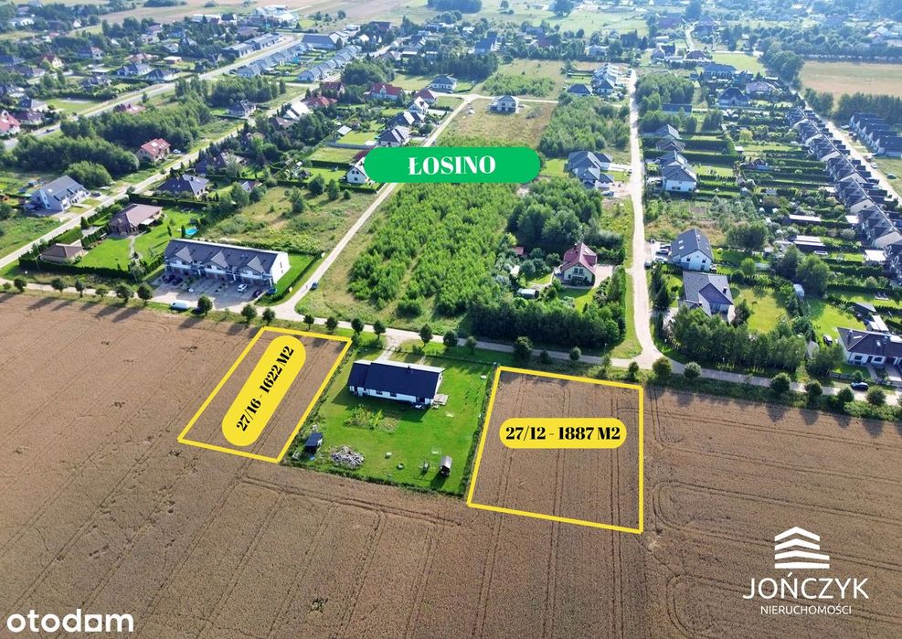 Działka budowlana, ul. Piękna Łosino