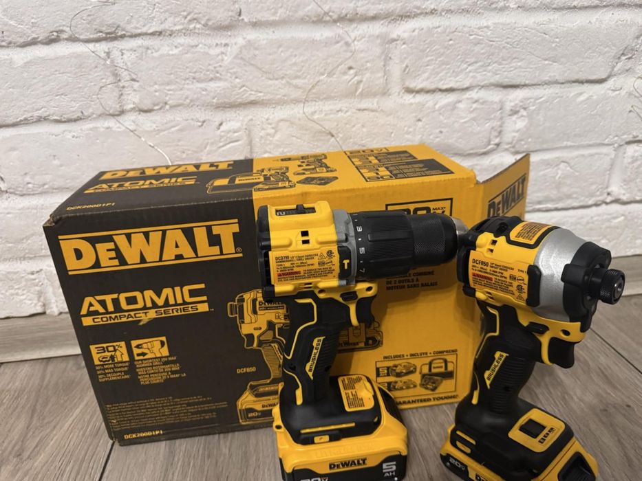 DeWalt DCK200D1P1 12V безщітковий набір шуруповерт і імпакт