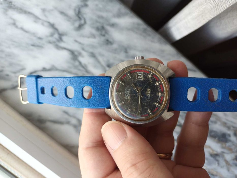 Relógio Zephyr De Luxe 25 Jóias Automático Vintage