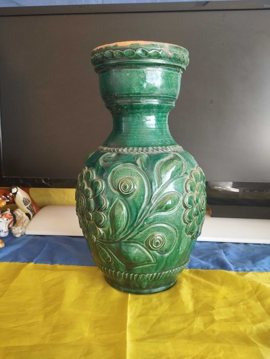 Українська Кераміка. Ваза дуже рідко зустрічається з такою поливою