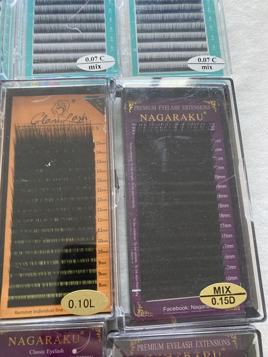 12 Caixas de Pestanas para Extensão – GlamLash + Nagaraku