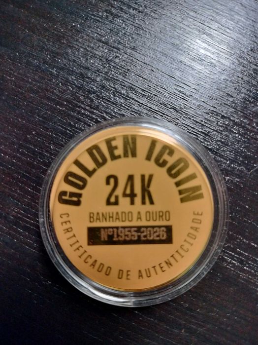 Moeda ouro 24k Bernardo silva