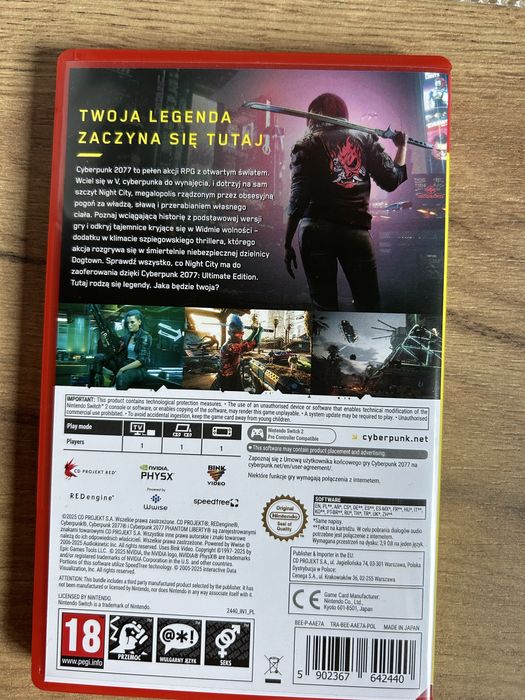 Cyberpunk 2077 Ultimate Edition Nintendo Switch 2 PL
