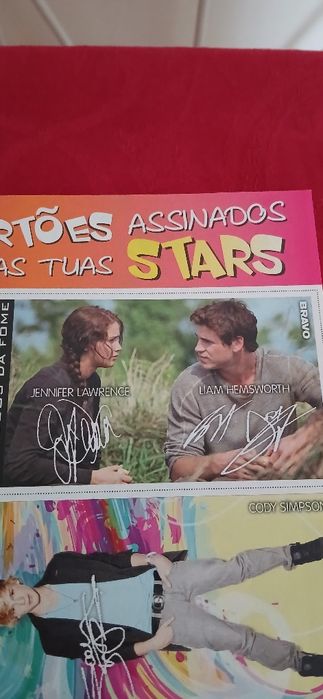 20 Cartões assinados pelas tuas Stars