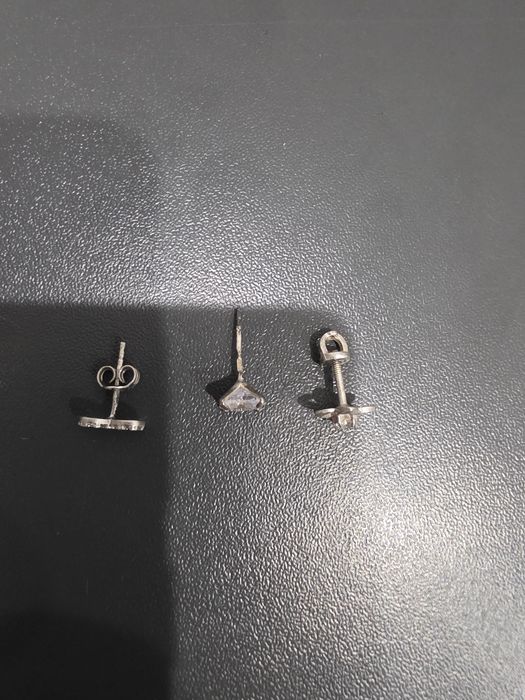 Гвоздик серёжки серебряные