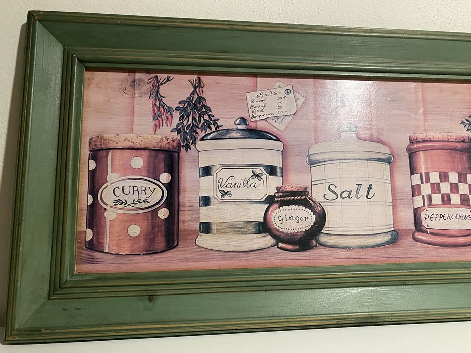 Quadro de parede para cozinha.