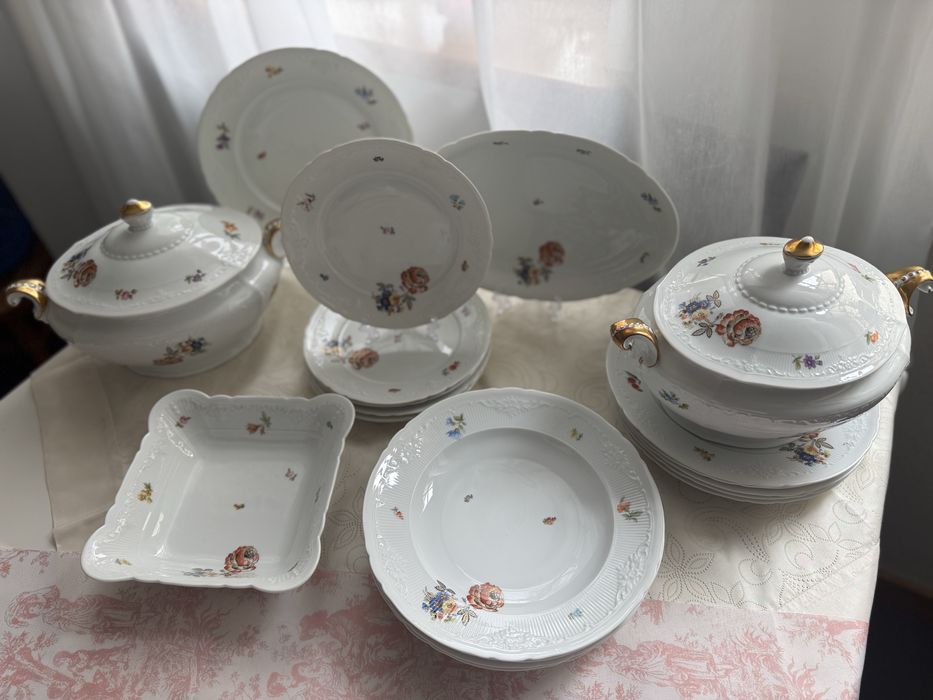 Сервіз столовий 6 персон, Баварія,німецький посуд, вінтаж, віллерой