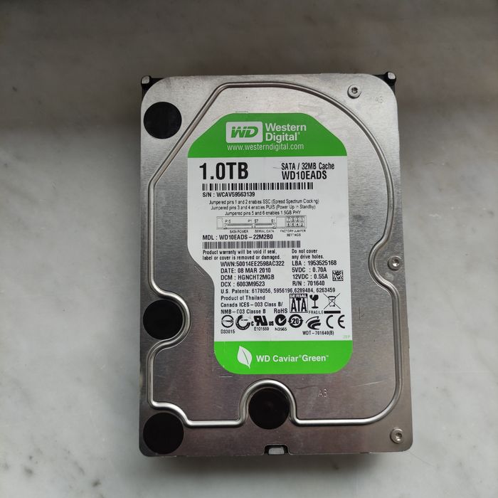 Жёсткий диск на 1 терабайт