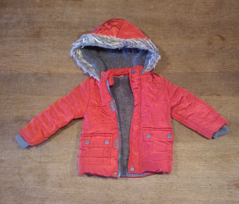 zestaw dwóch zimowych kurteczek 86 dla chłopca