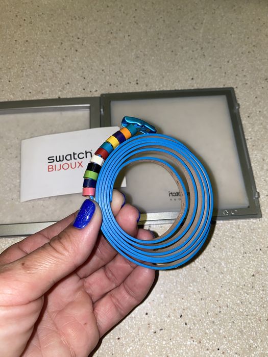 Pulseiras Swatch Rosa e Azul