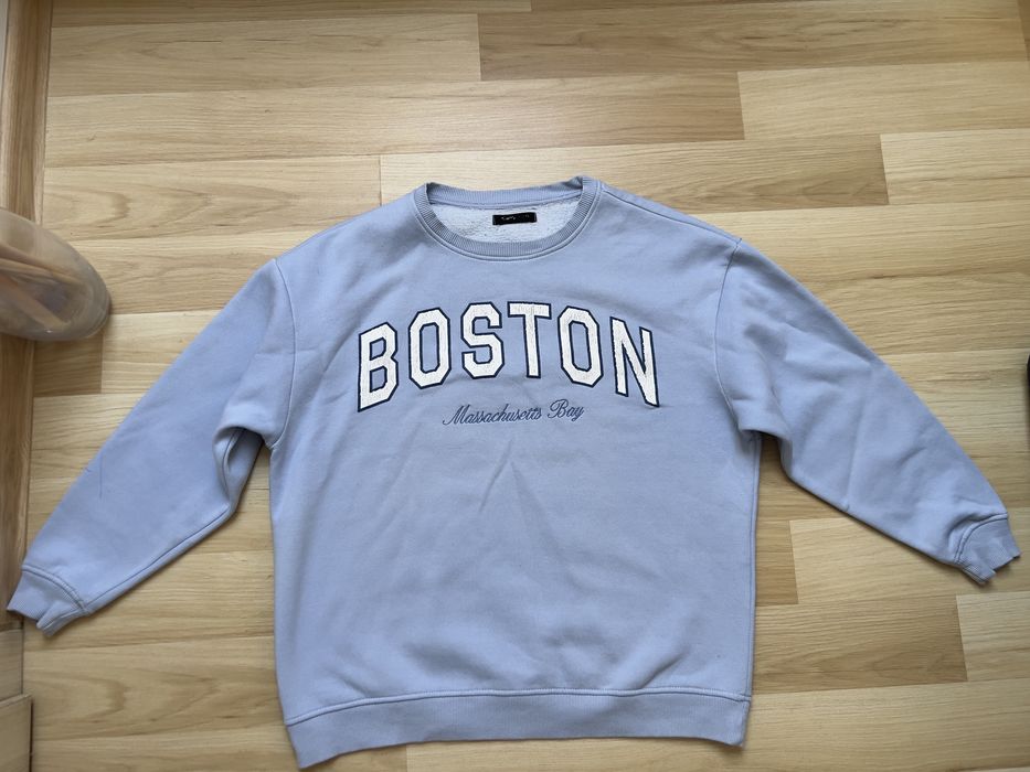 Bluza błękitna z napisem Sinsay XL