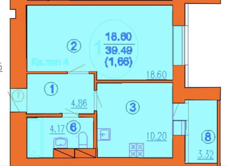 Продаж сучасної  1-кімнатної квартири в  ЖК «Софія Київська»