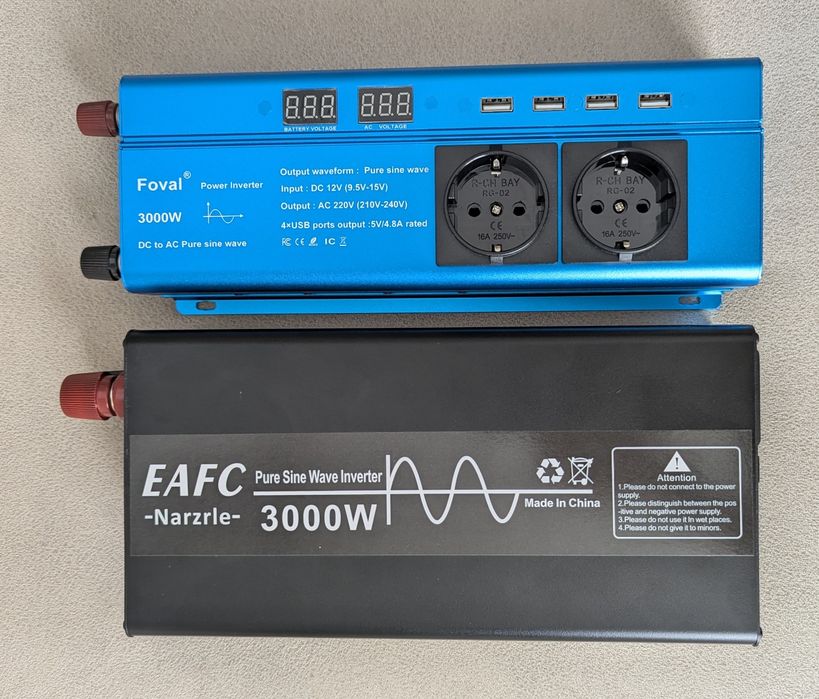 Інвертор Tataliken 3000w чистий синус євророзетка