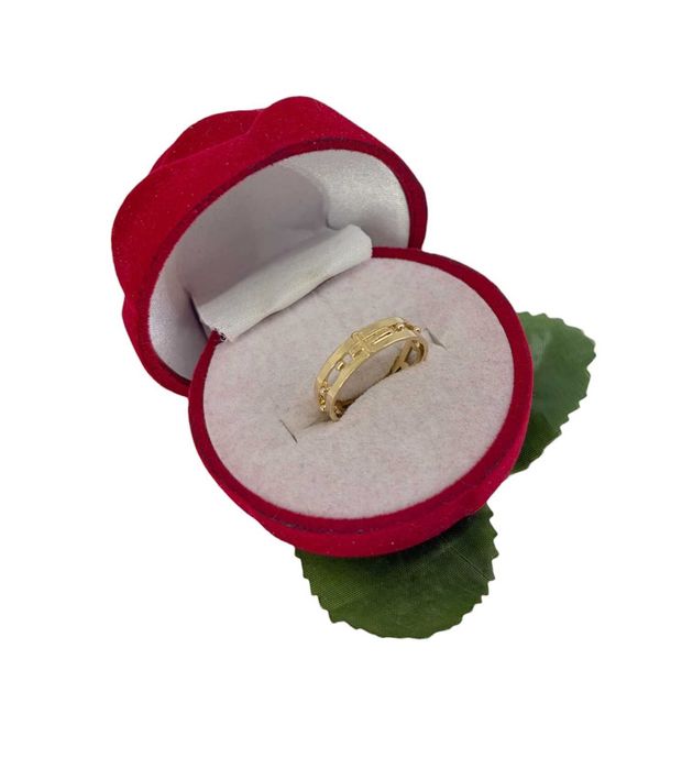 Elegancki Złoty Pierścionek Dziesiątka Różańca 2,71g 585 R.16