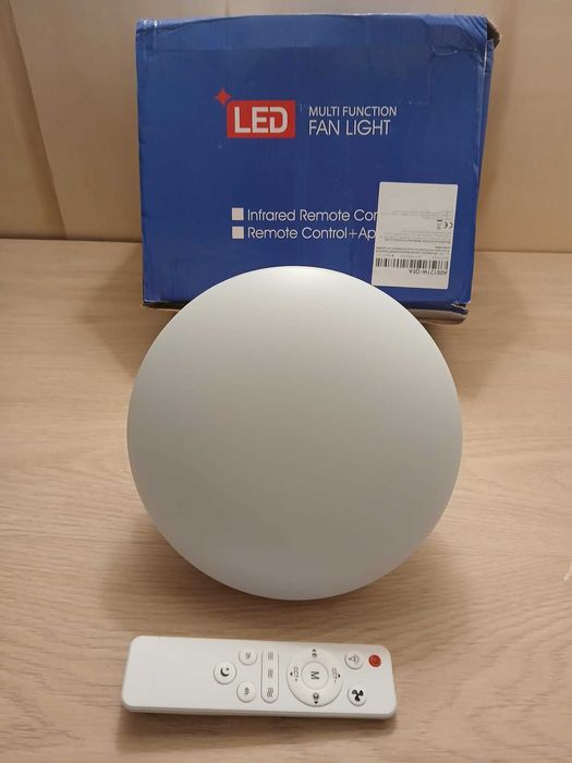 candeeiro Led com ventoinha