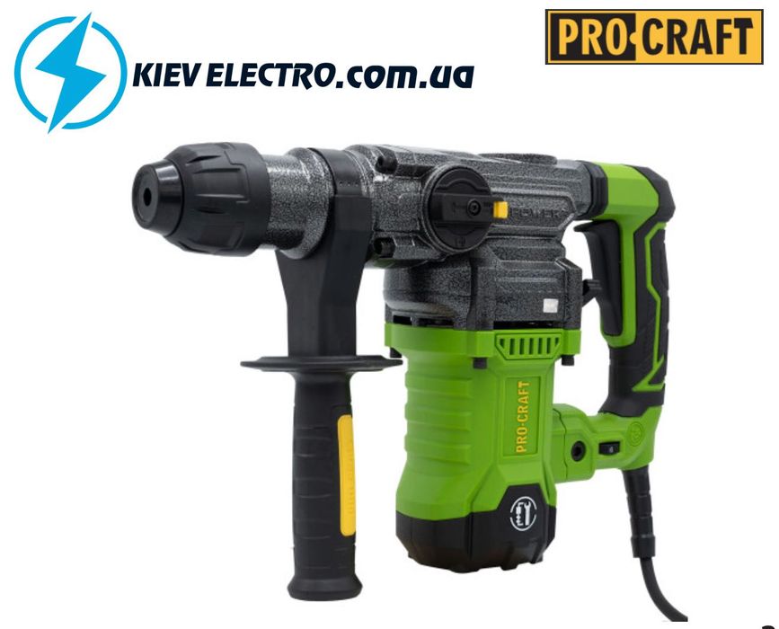 Перфоратор Procraft BH1800 (Бочковой мощный 5,5 Дж , 3 года гарантии) Справится с любыми вашими задачами по бетону, кирпичу. Используй как миксер