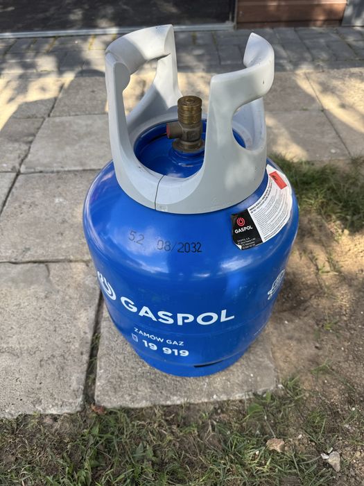 Butla z gazem Gaspol 8kg, szybkie przylacze, idealna do grila, prawie pelna