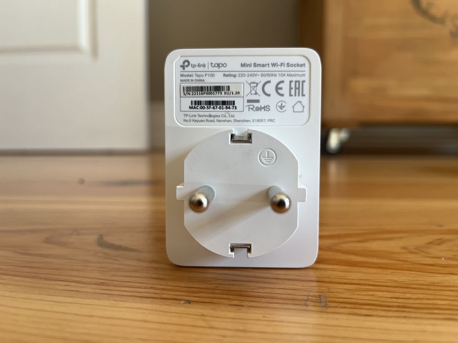 Ficha inteligente Tapo P100