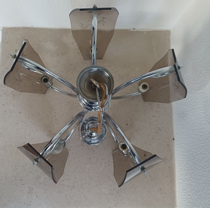 Candeeiro de tecto antigo (impecável)