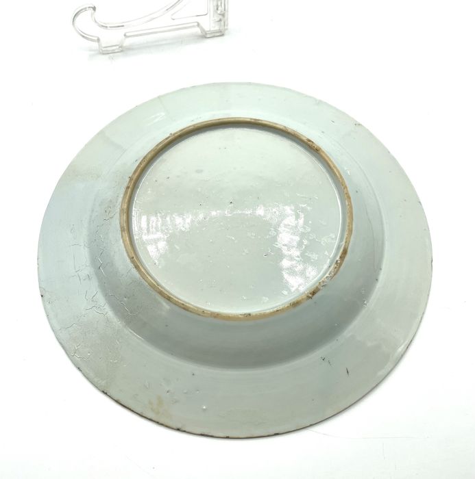 Prato de porcelana chinês azul e branco companhia das indias