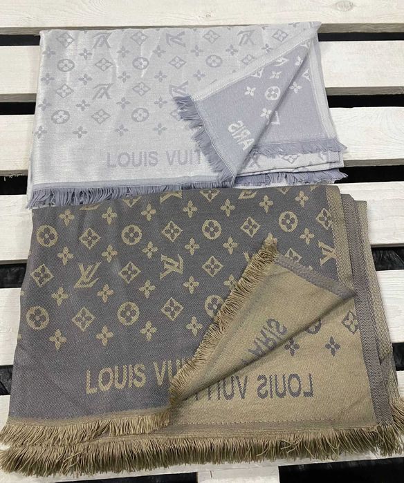Szalik dwustronny Louis Vuitton Szal Burberry Chusta Premium