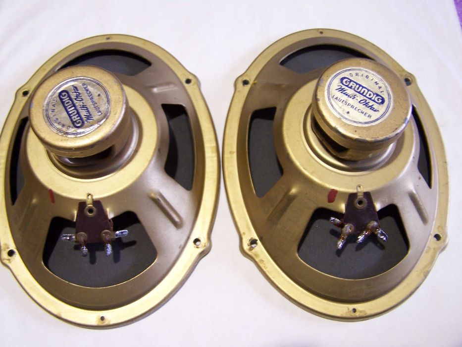 2 шт Grundig Multi-Oktav динамики 1954 г +колпаки
