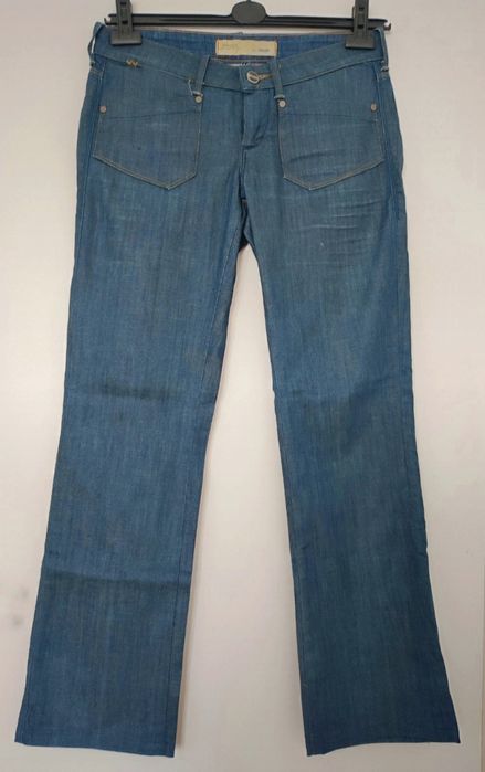 Spodnie jeans granat dzwony hit Megan super low bootcut Wrangler 29/32