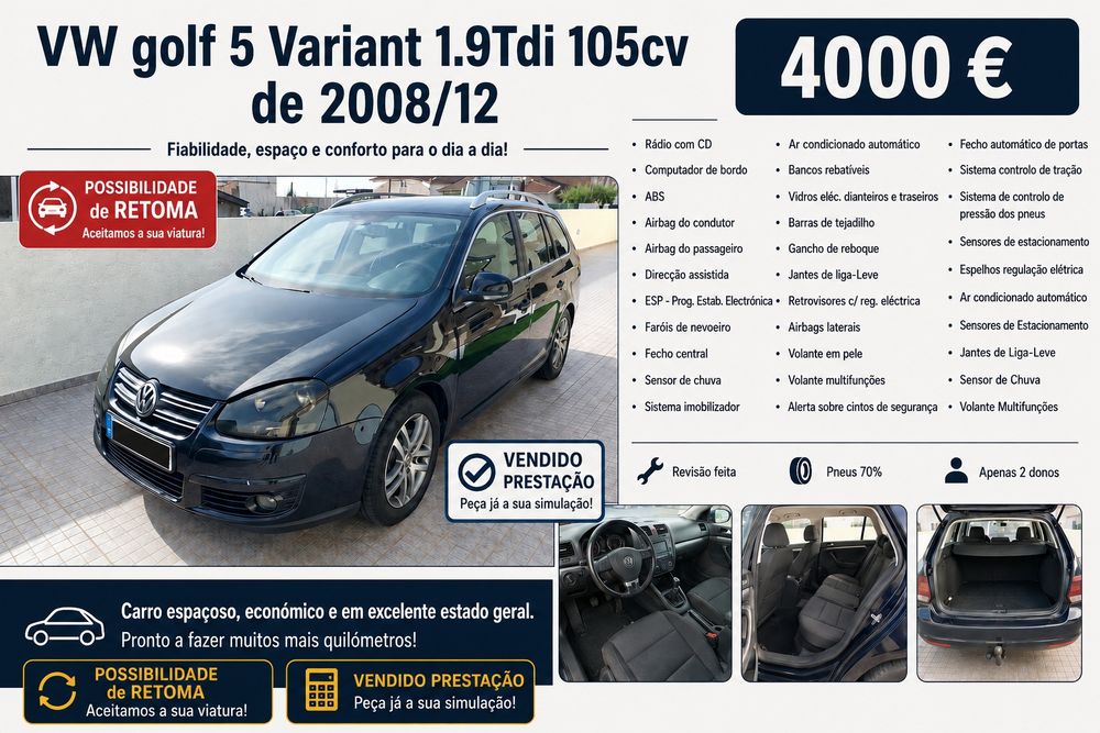 Vw golf 5 variant 1.9TDI