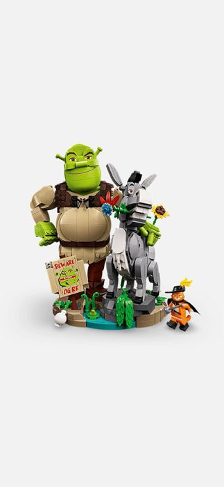 Lego 72423 Shrek , burro e o gato das botas