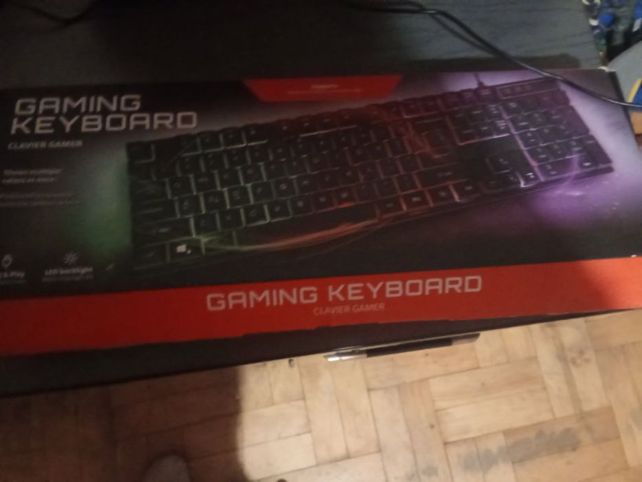 Klawiatura świecąca bluetooth usb