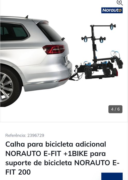 Calha adicional para trasnbike